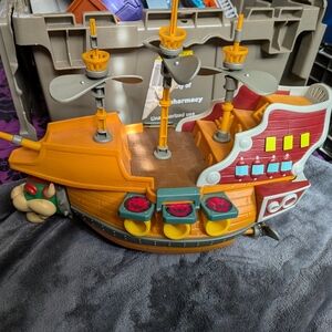 Super Mario Deluxe Bowser Air Ship Playset Nintendo 2021 Jakks Pacific